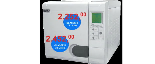 Novo autoclave Dentronica Classe B
