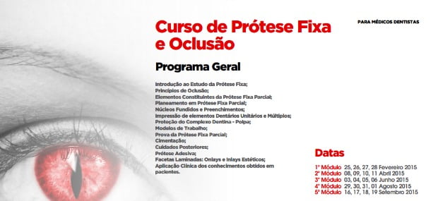 Curso de Prótese Fixa e Oclusão