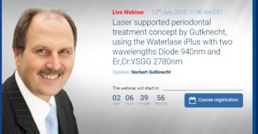 Webinar faz demonstração de novo tratamento periodontal à base de laser