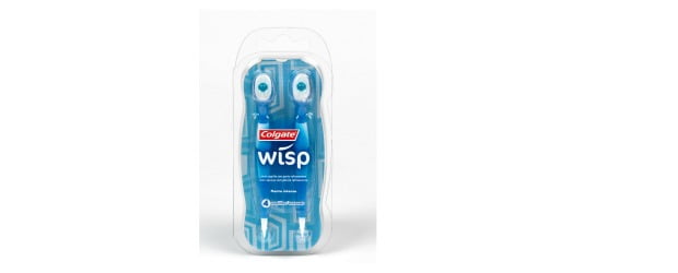 Míni escova Colgate para escovar os dentes sem usar água