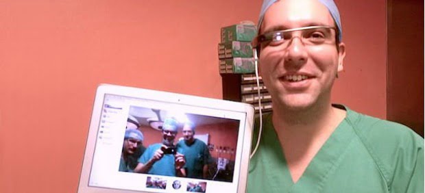 Cirurgia maxilo-facila transmitida via Google Glass