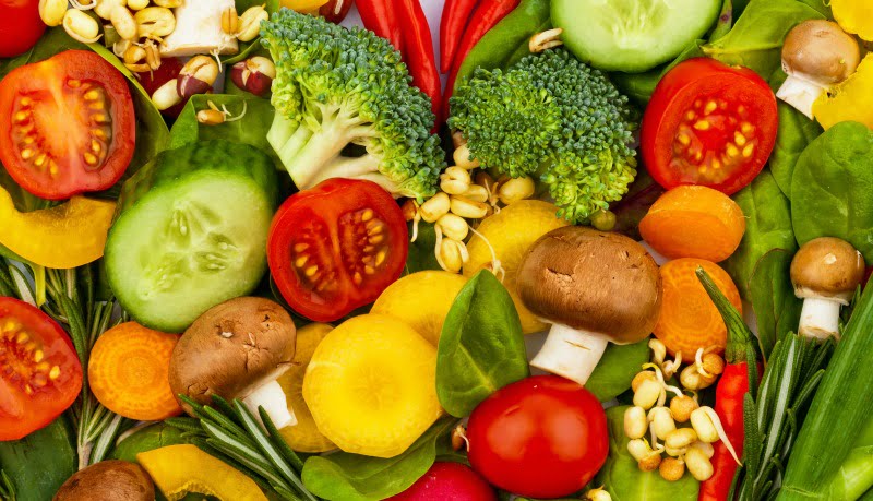 alimentação saudável legumes e frutas