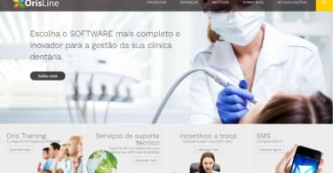 site Grupo Orisline Saúde Oral