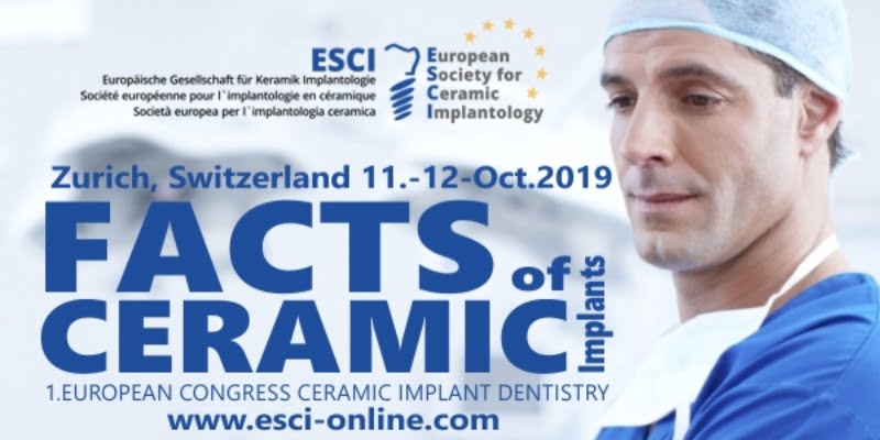 European Congress for Ceramic Implant Dentistry é já no próximo mês