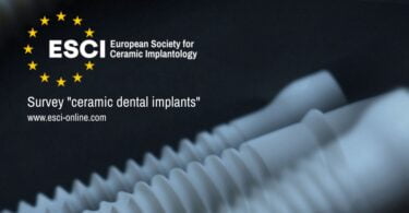 A ESCI está a promover um inquérito para recolher informação sobre o uso diário de implantes dentários de cerâmica.