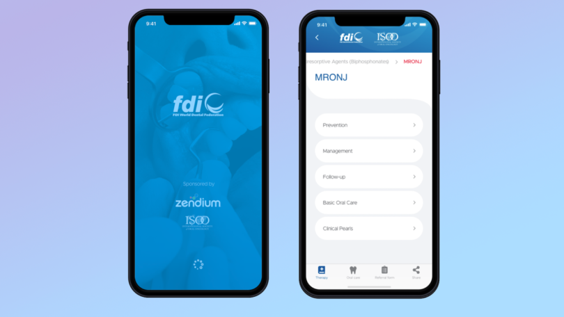 A FDI aliou-se à ISOO para desenvolver uma app para ajudar a gerir complicações orais relacionadas com tratamentos oncológicos.