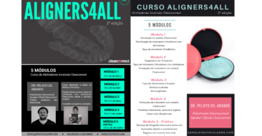 A segunda edição do curso Aligners4All, dedicado aos alinhadores transparentes da ClearCorrect, irá decorrer de março a julho de 2022.