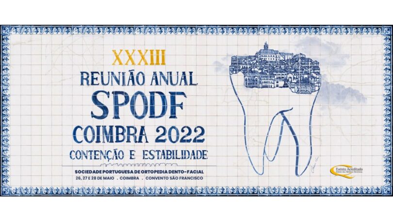 A Sociedade Portuguesa de Ortopedia Dento-facial (SPODF) realiza a sua XXXIII Reunião Científica Anual em Coimbra, entre 26 e 28 de maio.