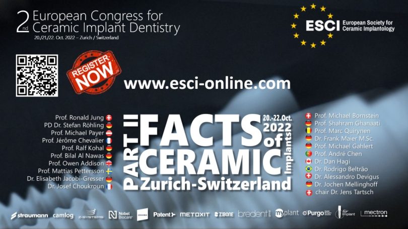 Congresso europeu de implantologia cerâmica regressa três anos depois