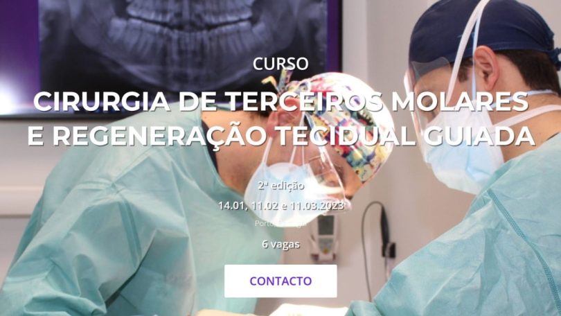 Curso de Cirurgia de Terceiros Molares e Regeneração Tecidual Guiada regressa em 2023